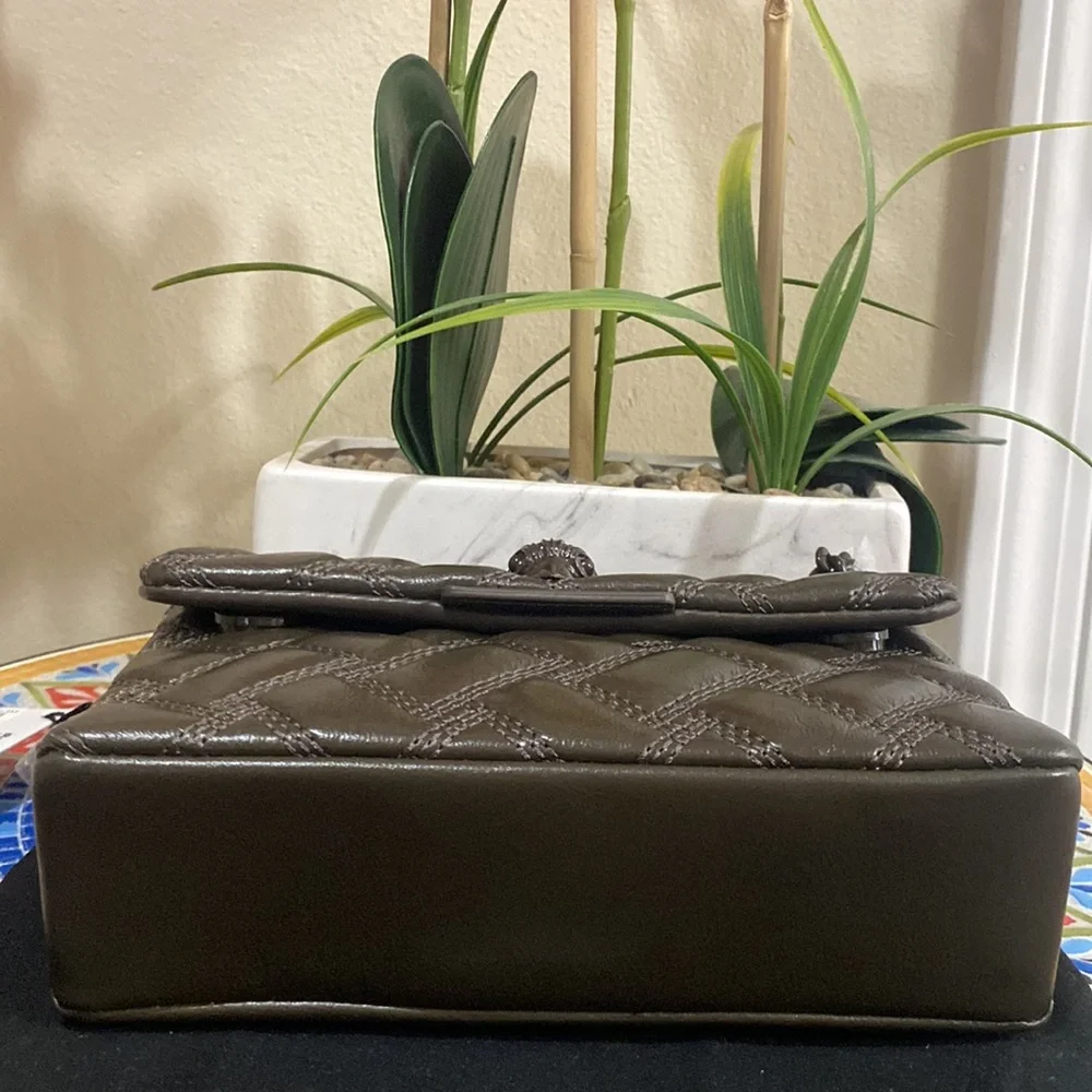 kurt Geiger London Mini Kensington Drench Quilted Leather Convertible Crossbody - Picture 12 of 13